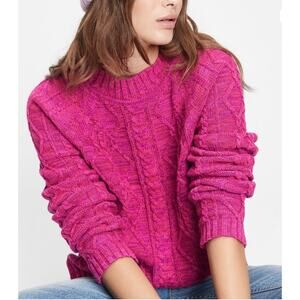 Gap Cable Knit Women’s Size Medium pink and purple sweater